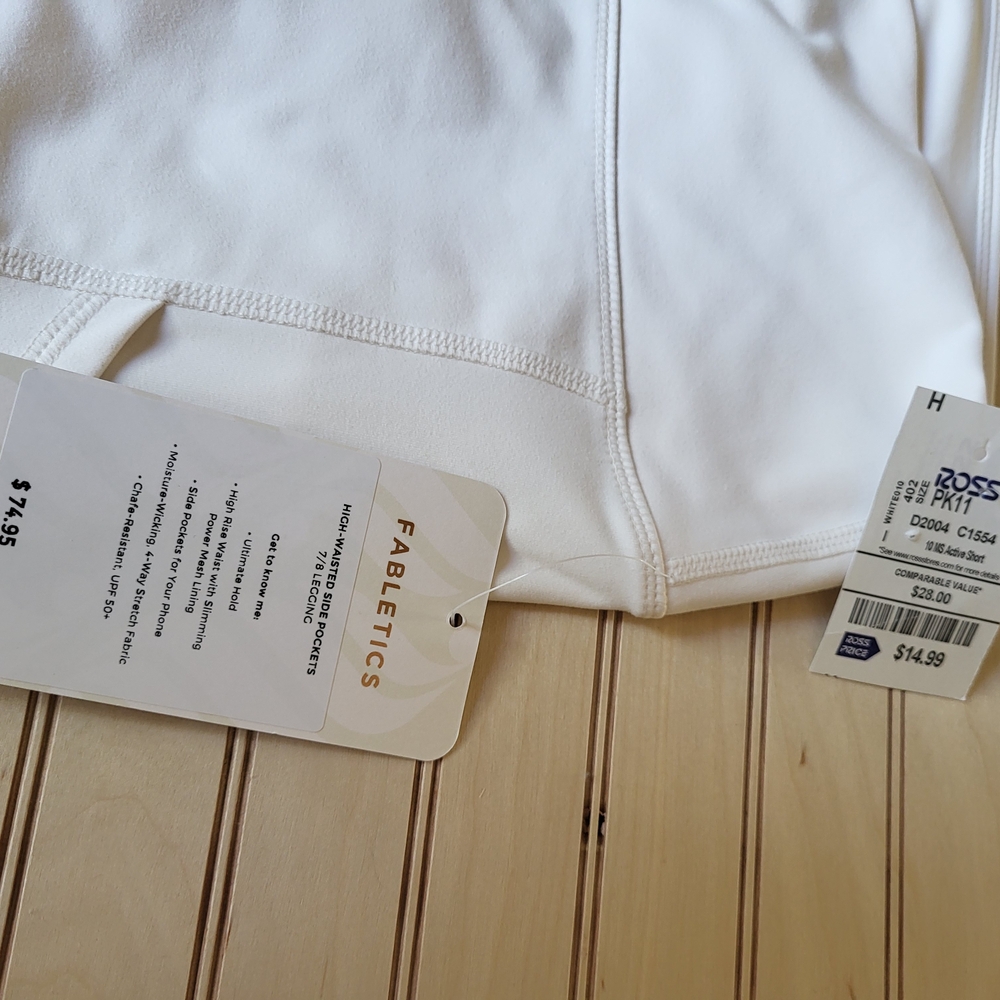 Fabletics Off-White High-Waisted Leggings - Picture 3 of 5